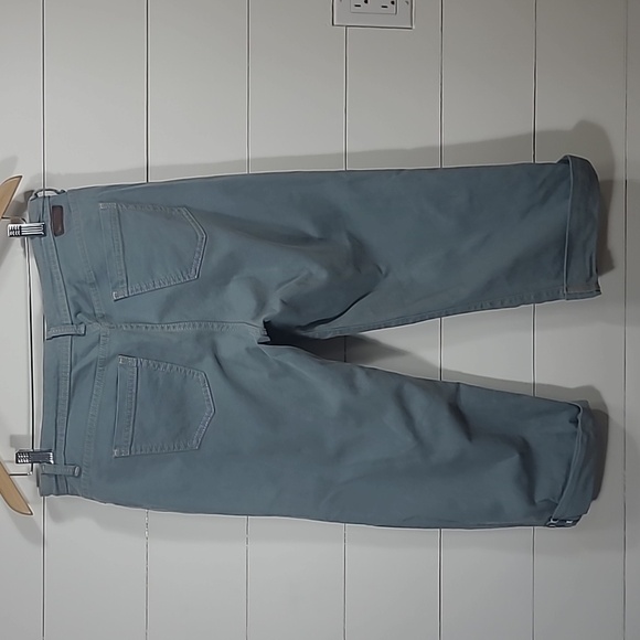 Boden Crop Pants Women's sz 10R Grey/Blue Rolled Hem Capri Pants - Picture 4 of 10